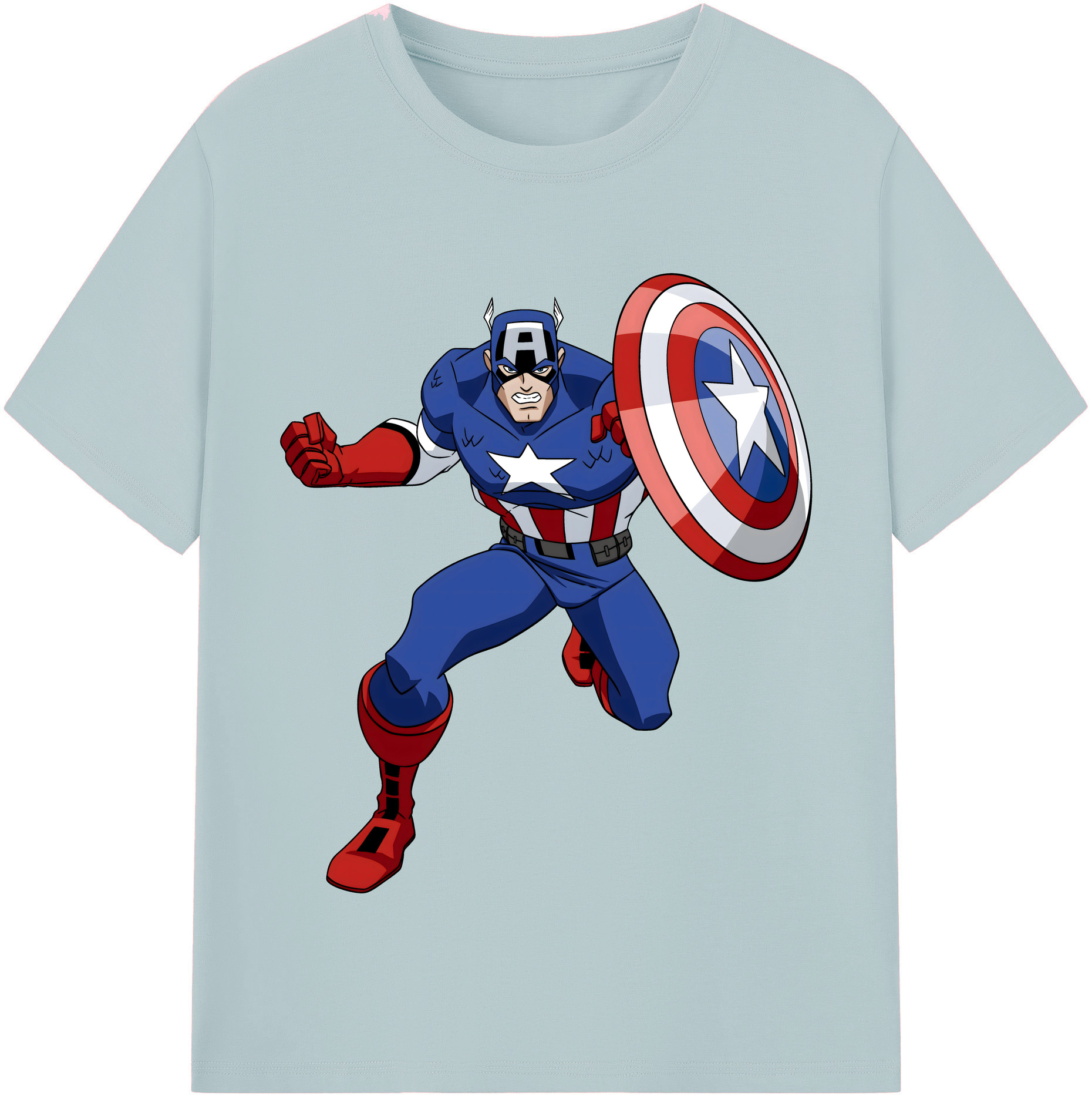 （画像用） アベンジャーズ The Avengers 綿100％半袖Tシャツ（フロントプリント）